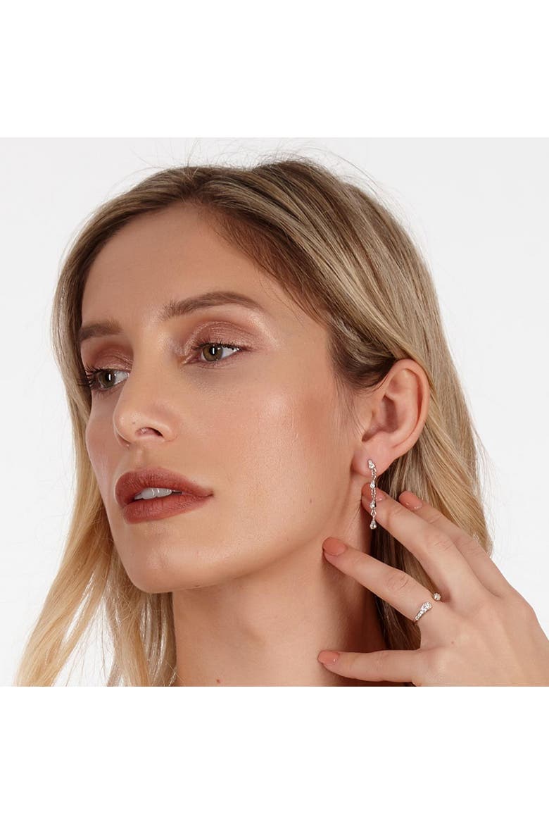 Skinny Drip Earrings, Alternate, color, Sterling Silver