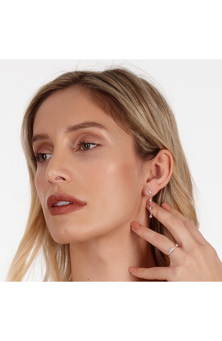 Lucy Quartermaine Skinny Drip Earrings, Alternate, color, Sterling Silver