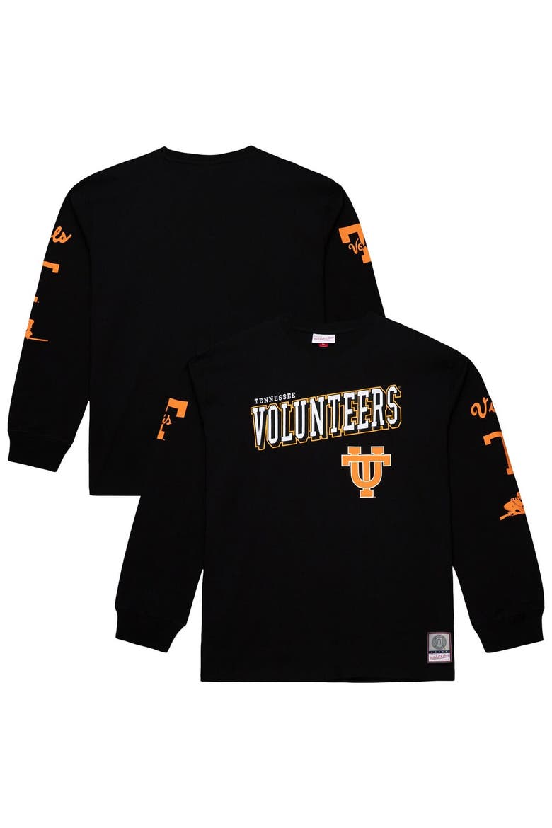 Men's Mitchell & Ness  Black Tennessee Volunteers Training Camp Long Sleeve T-Shirt, Main, color, Black