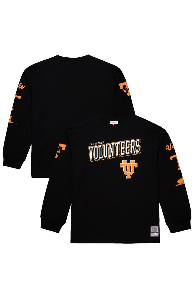 Mitchell & Ness Men's Mitchell & Ness Black Tennessee Volunteers Training Camp Long Sleeve T-Shirt, Main, color, Black