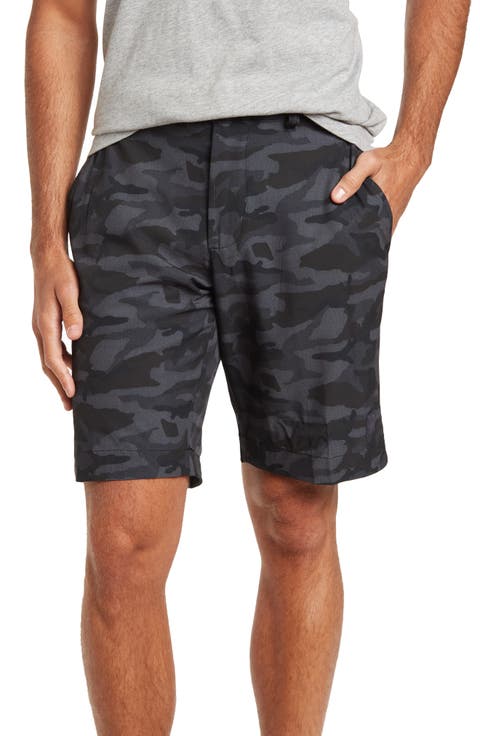 Camo Print Golf Shorts