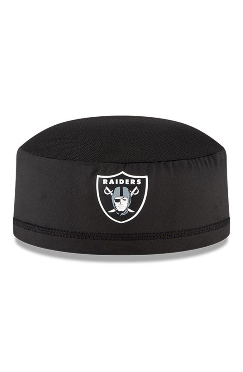 New Era Men's New Era Black Las Vegas Raiders NFL Training Skully Cap, Alternate, color, 