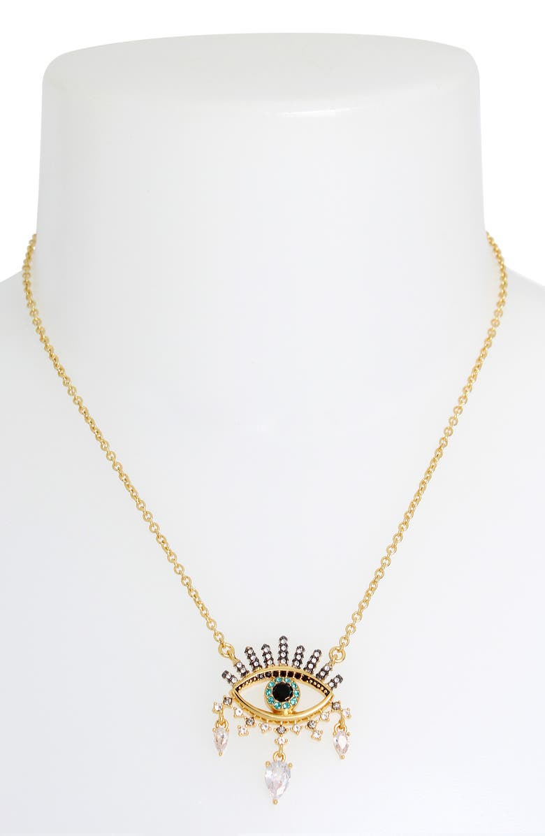 Kurt Geiger London Eye Pendant Necklace, Alternate, color, 