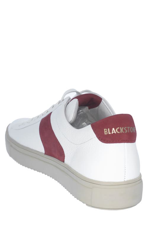 Blackstone Stripe Sneaker In White