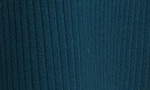 Vince Rib Midi Skirt In Blue
