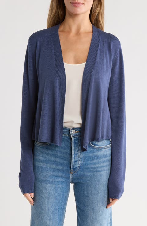 Loop Knit Open Front Cardigan