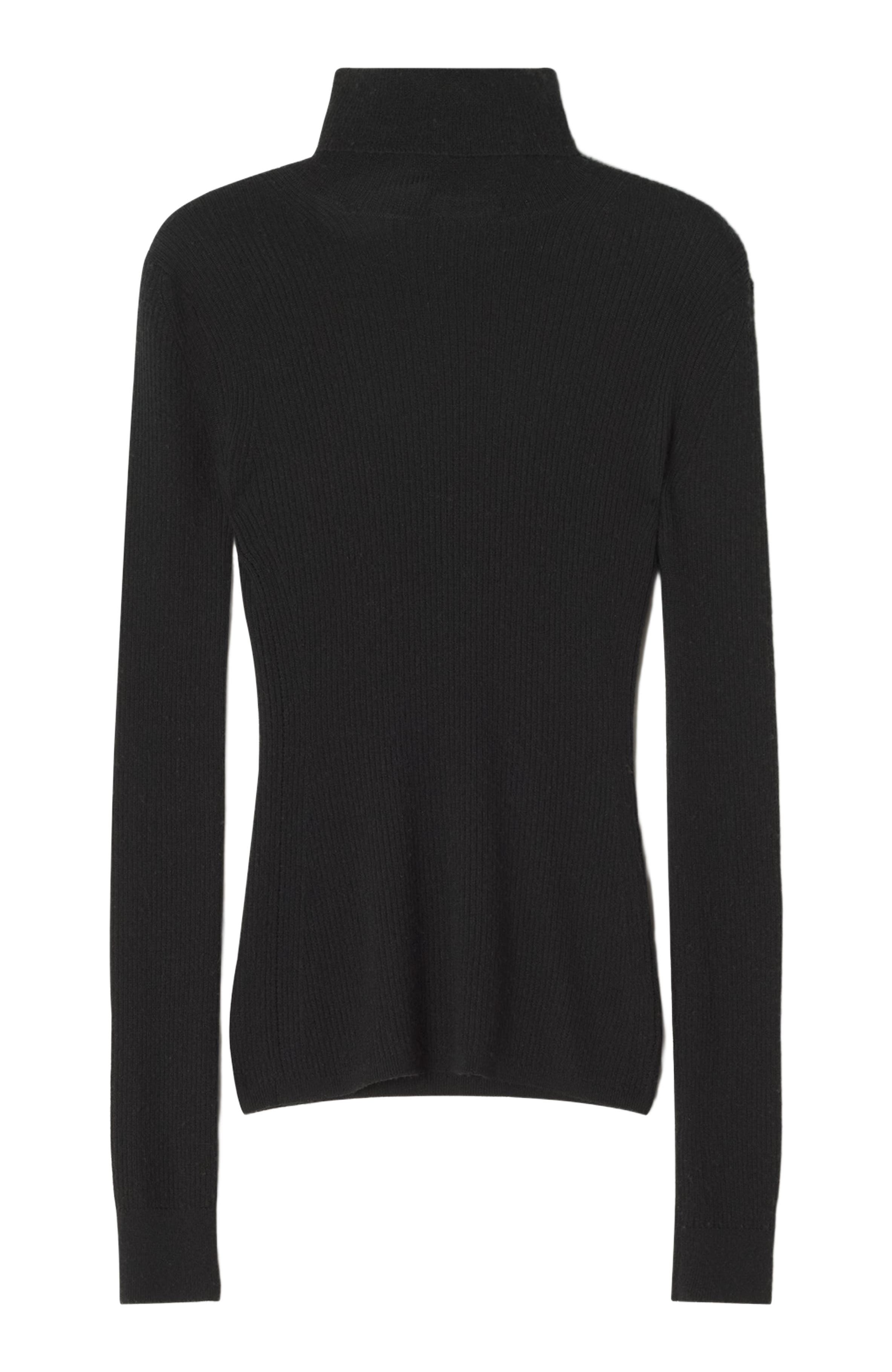 Merino Wool And Silk Turtleneck Sweater - image 2