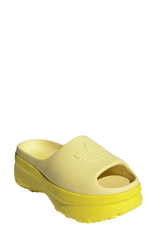 Adidas Originals Adidas Adifom Stan Smith Platform Slide In Powder Yellow/sulfur/yellow