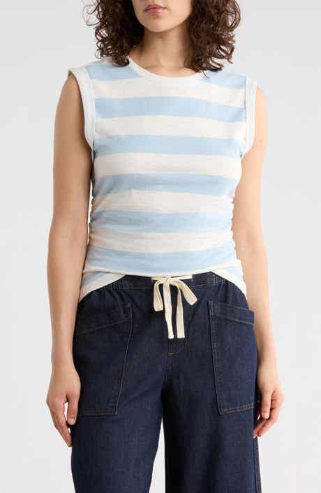 Ruched Side Muscle Tank