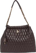 London Fog Quilted Hobo Bag