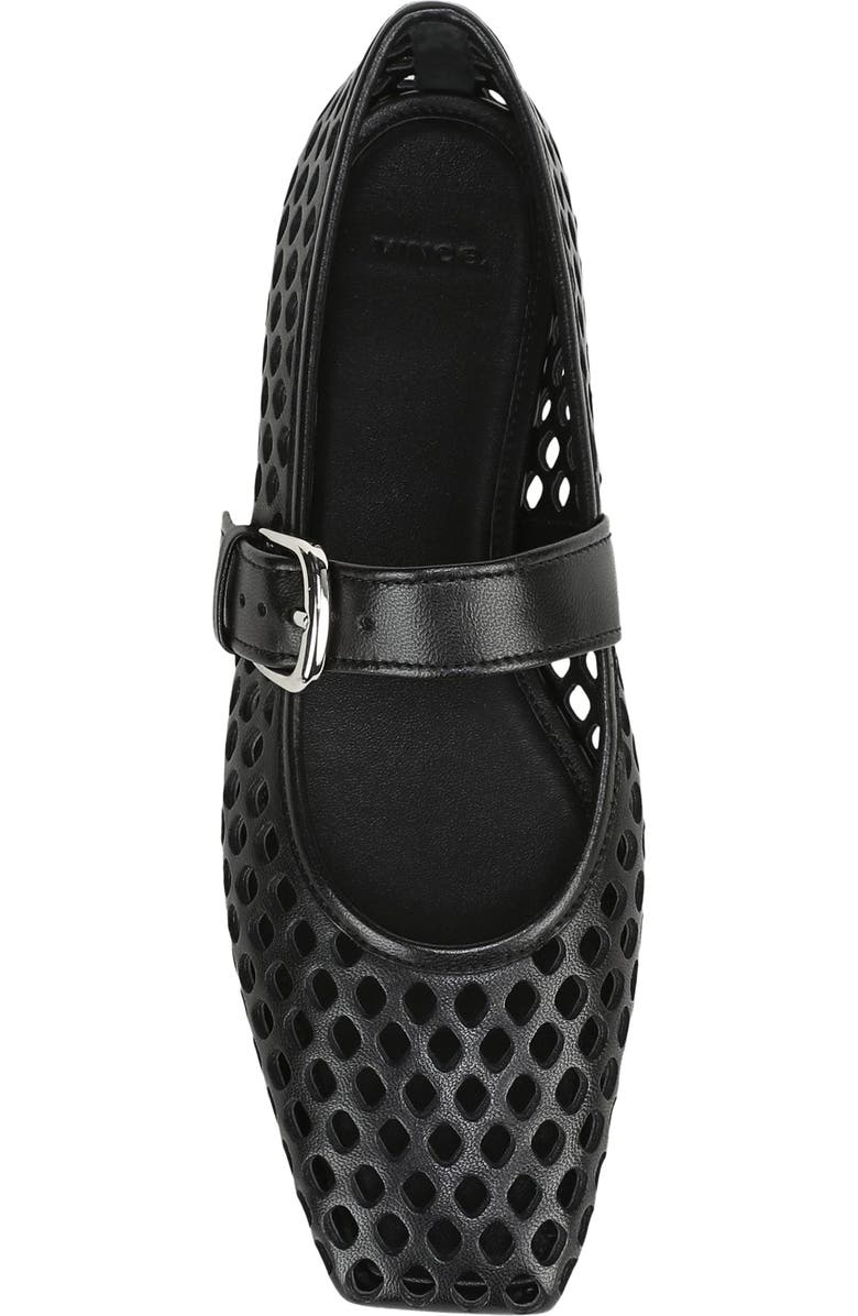 Vince Daniela Perforated Mary Jane Flat, Alternate, color, Black
