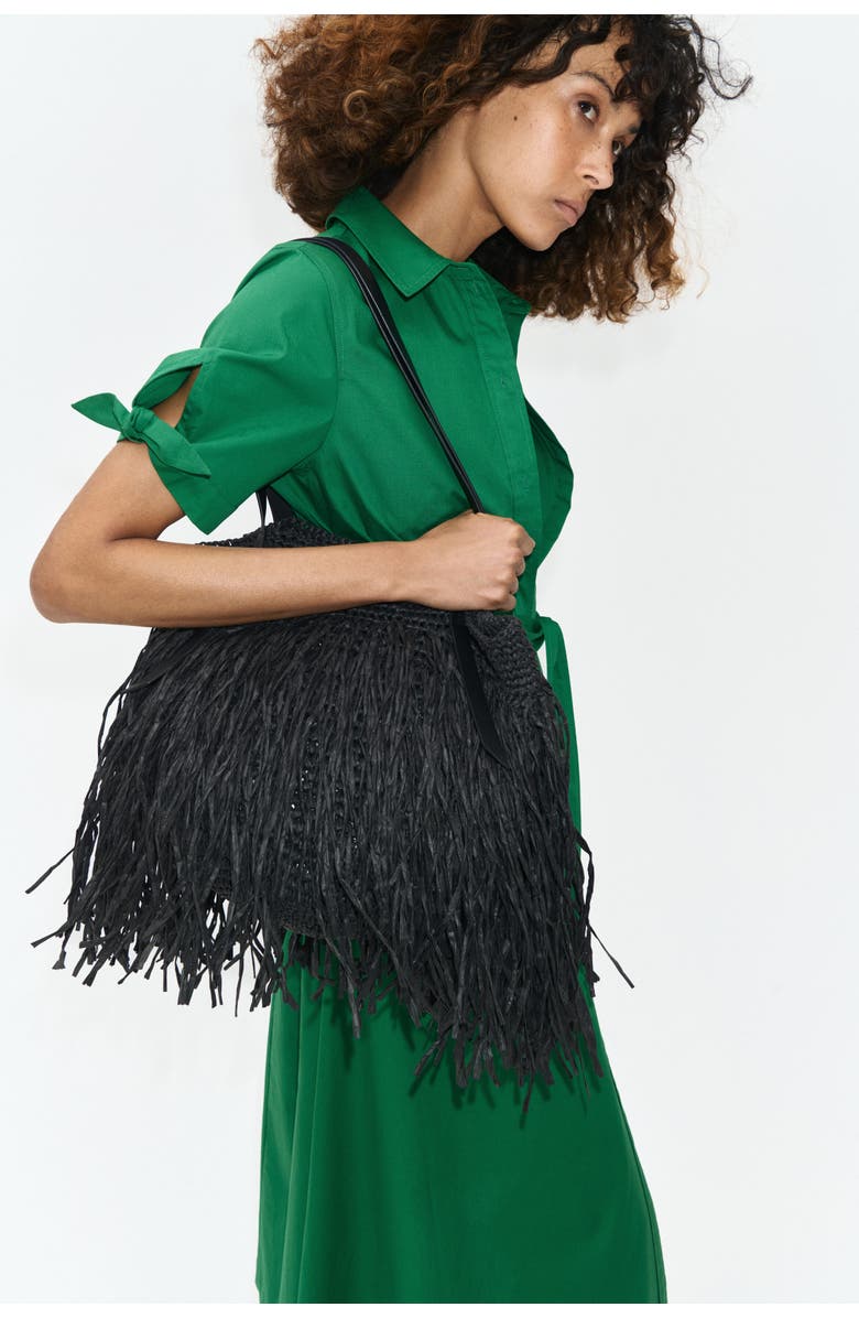 H&M Short-sleeved Shirt Dress, Alternate, color, Green