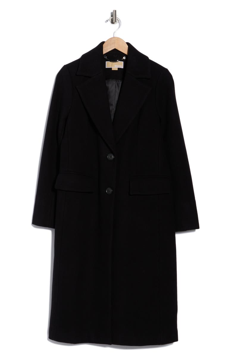 Michael Kors Wool Blend Coat, Alternate, color, Black