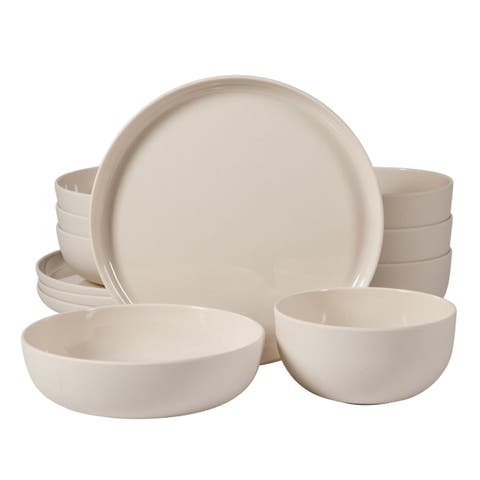 Candy Skies 12 Piece Wheat Straw Melamine Dinnerware Set