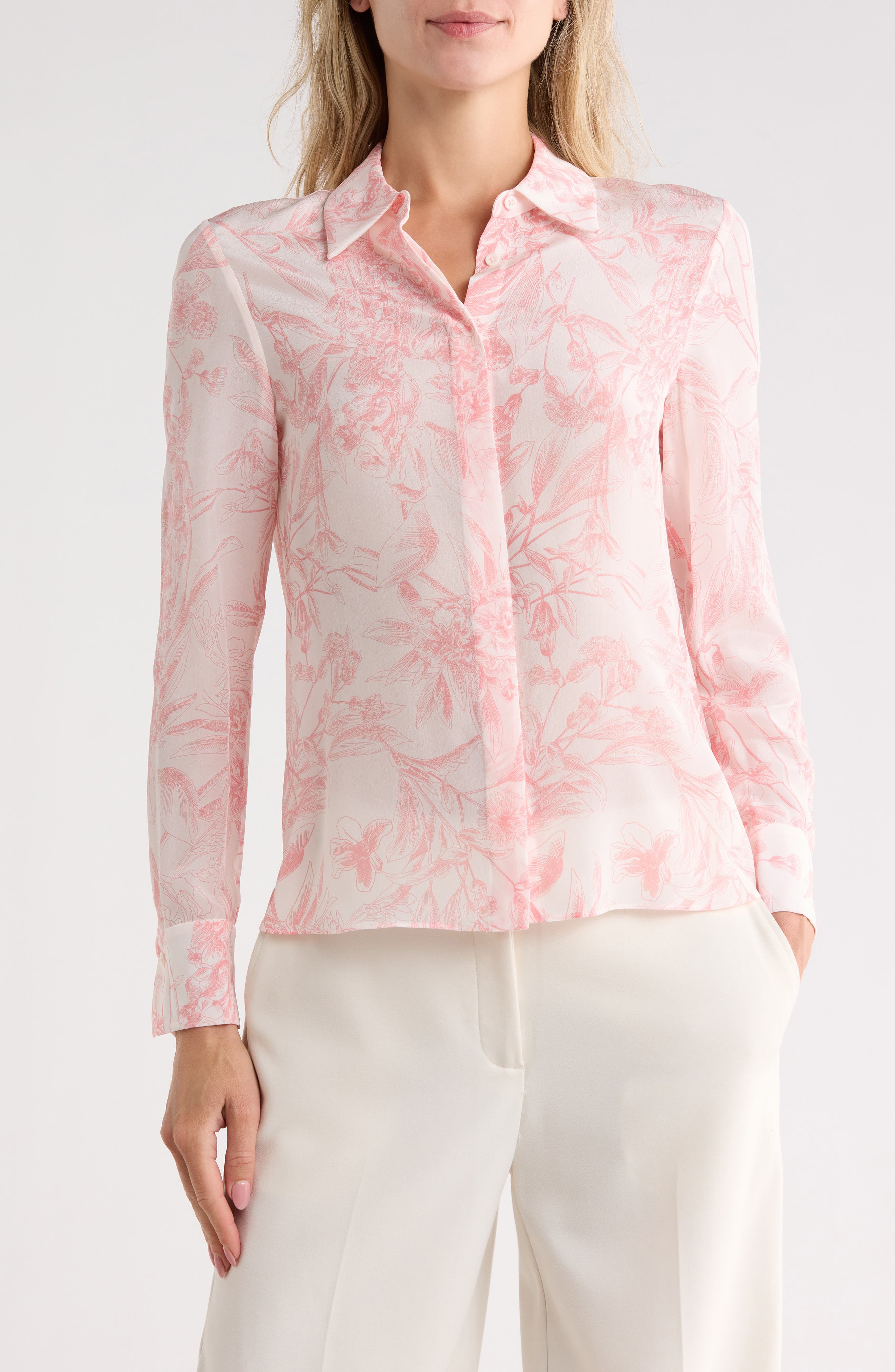 Brady Slim Button Down Silk Shirt