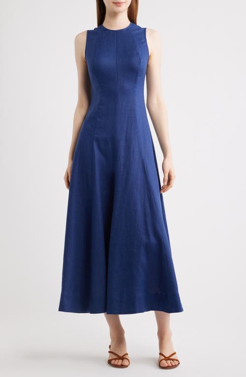 Reformation Cecila Sleeveless Linen Maxi Dress in Danube at Nordstrom, Size 2