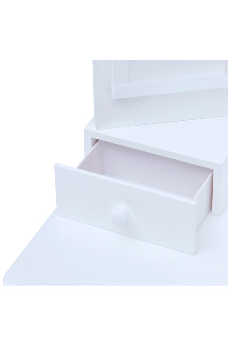 Fantasy Fields Little Princess Anna Vanity Table & Stool Set, Alternate, color, WHITE