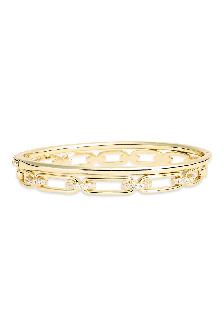 Set of 2 Bangle Bracelets, Main, color, GOLD