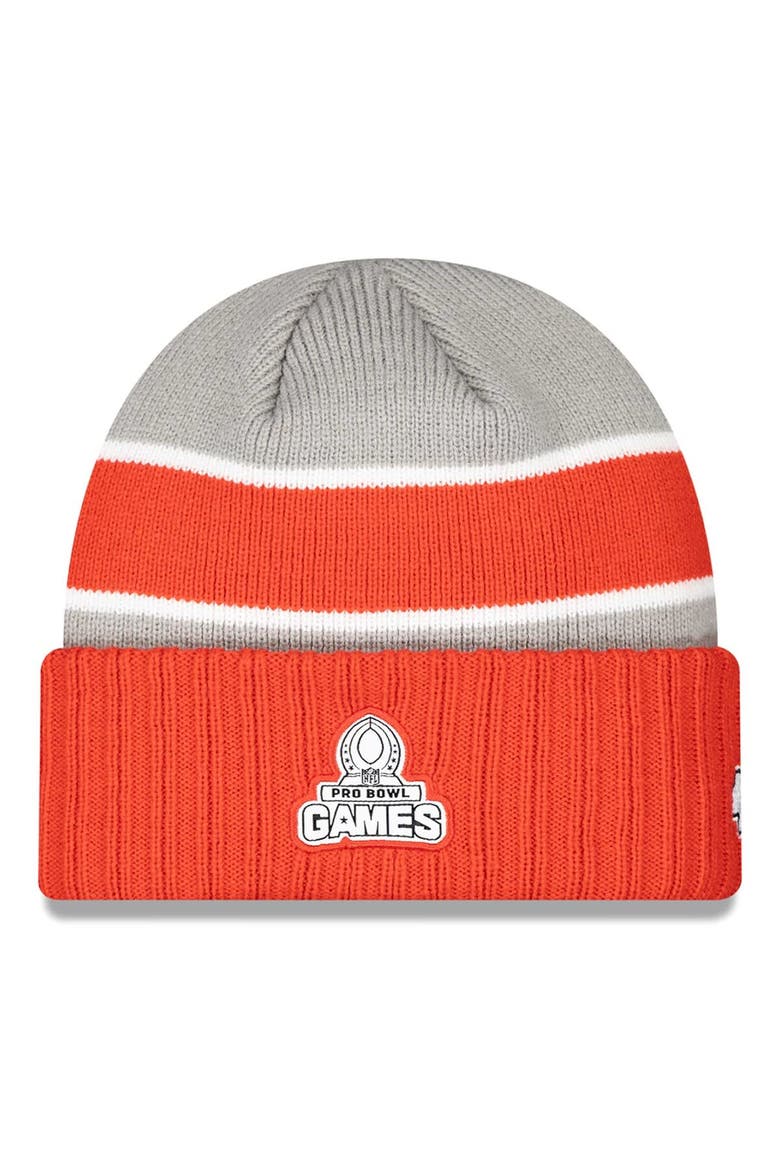 Men's New Era Gray Kansas City Chiefs 2024 NFL Pro Bowl Cuffed Knit Hat, Alternate, color, Gray