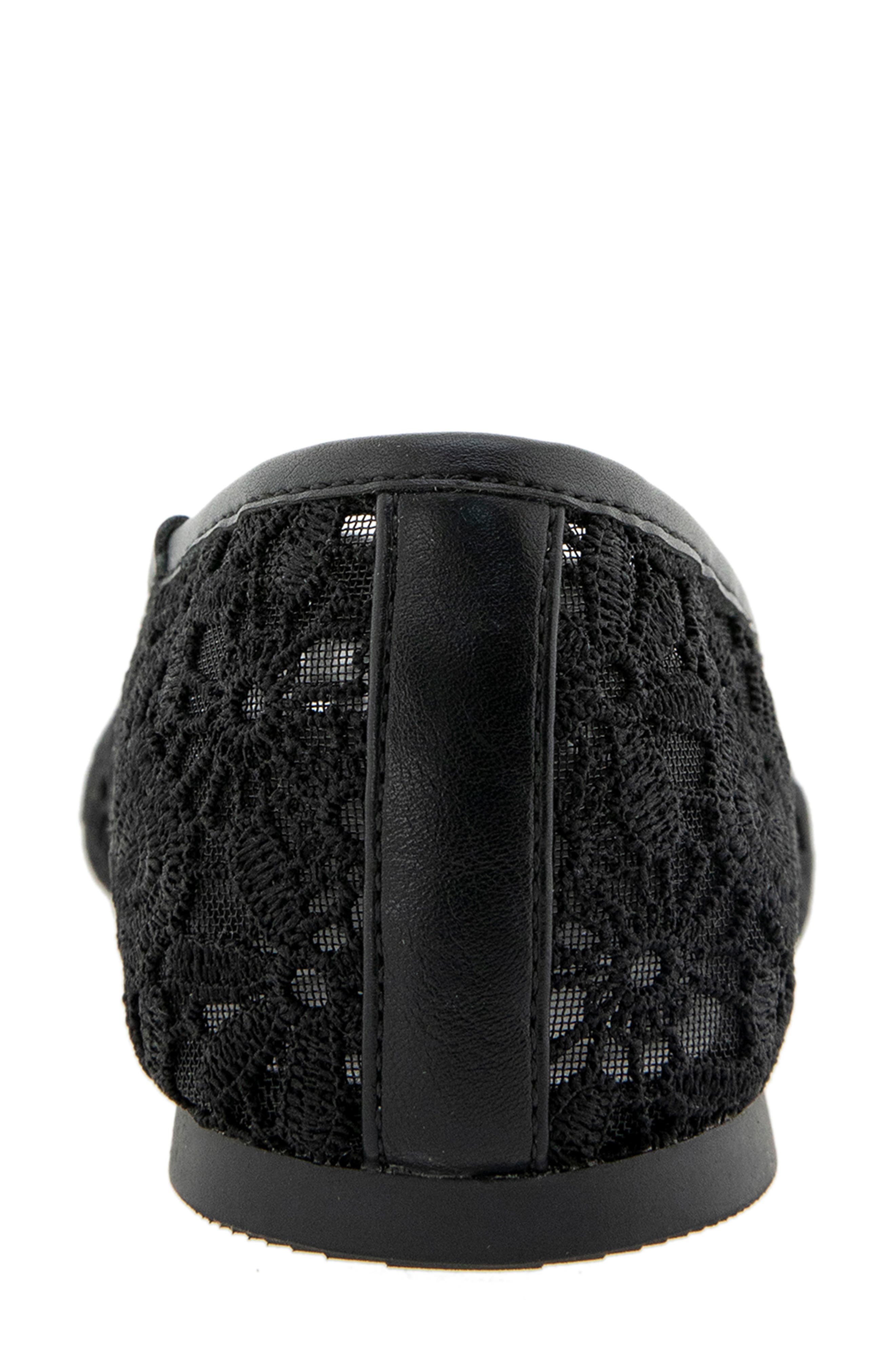 Reaction Kenneth Cole Elstree Mesh Ballet Flat, Alternate, color, Black Lace