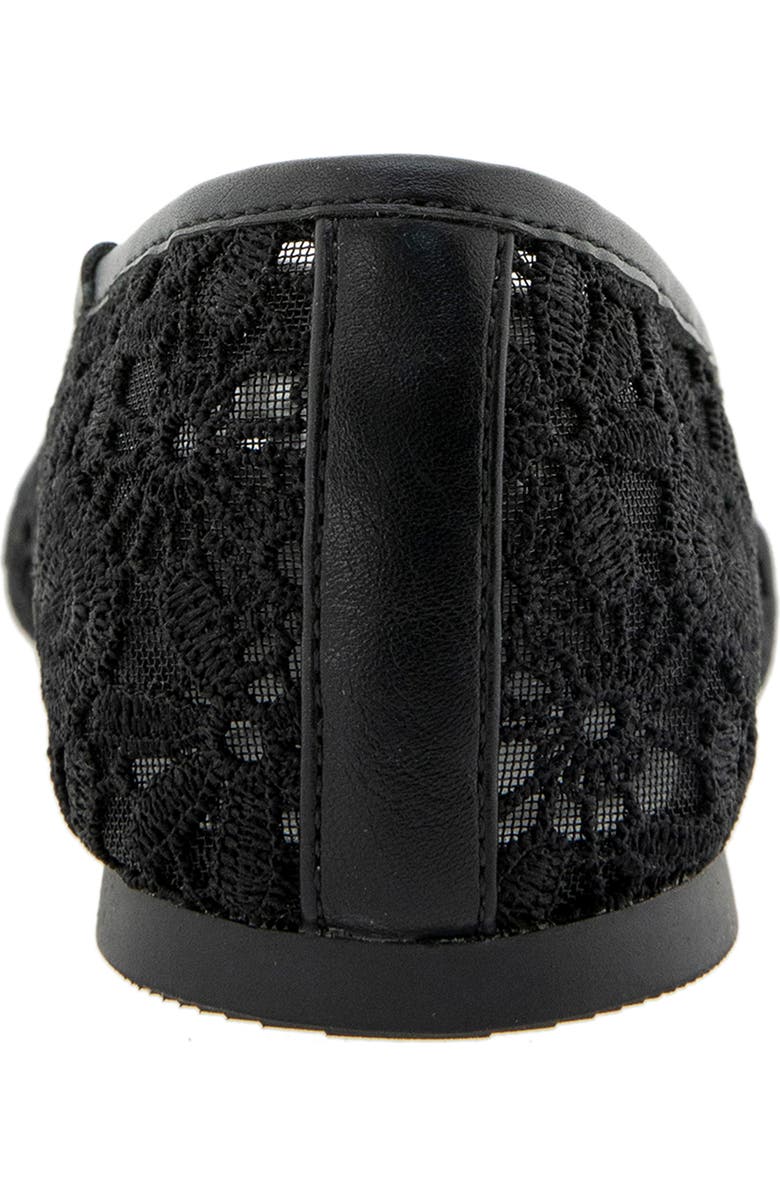 Reaction Kenneth Cole Elstree Mesh Ballet Flat, Alternate, color, Black Lace