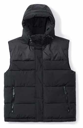 Noize Mixed Media Water Resistant Hooded Puffer Vest