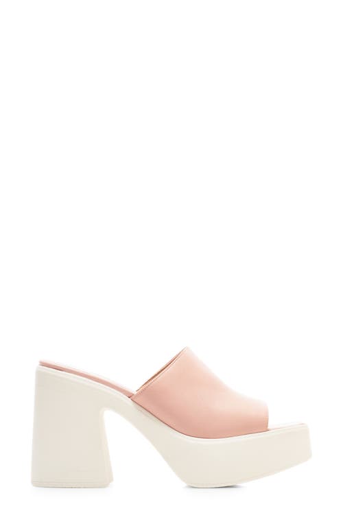 Free People Zoe Platform Slide Sandal In Natural Leather