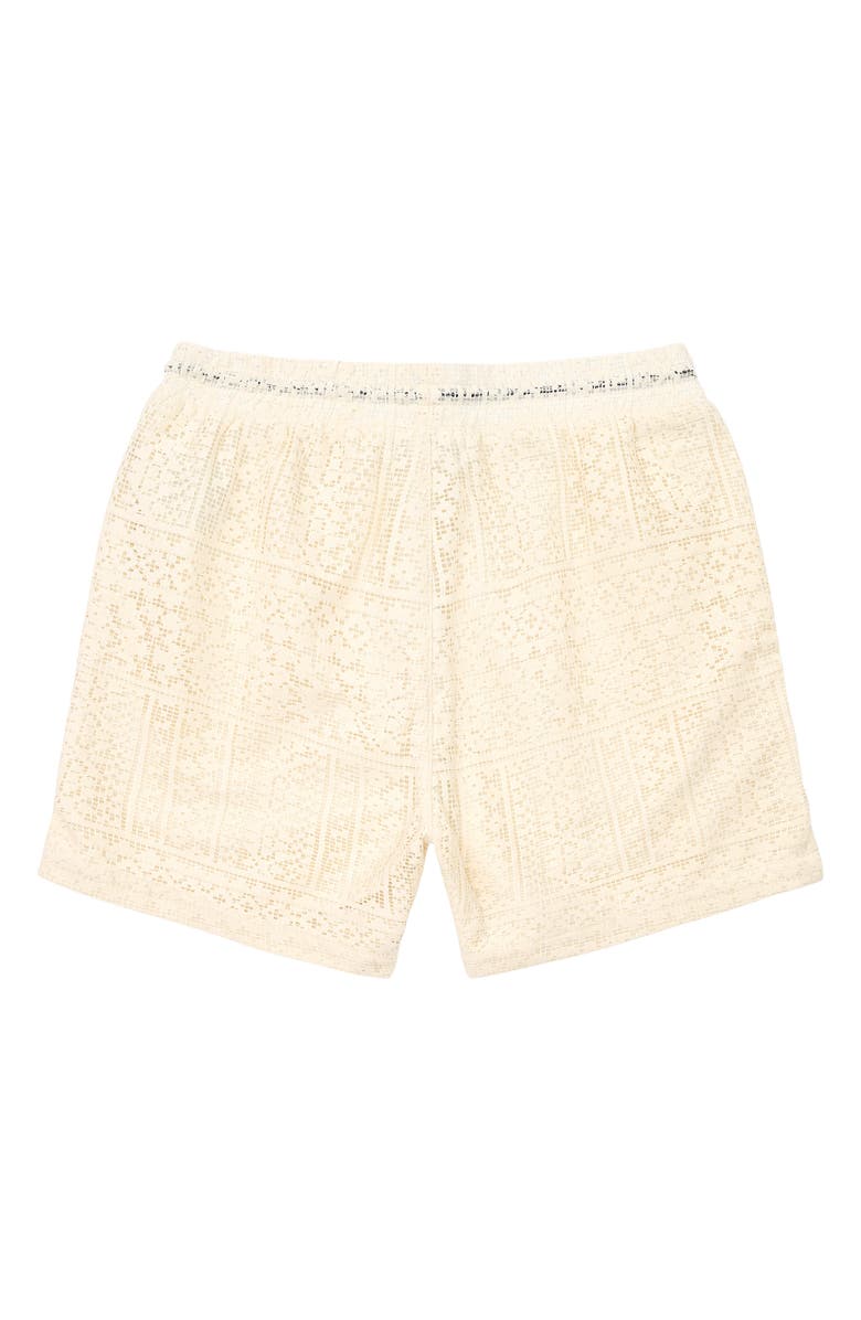 RtA Clyde Pull-On Shorts, Alternate, color, Sand Cursive