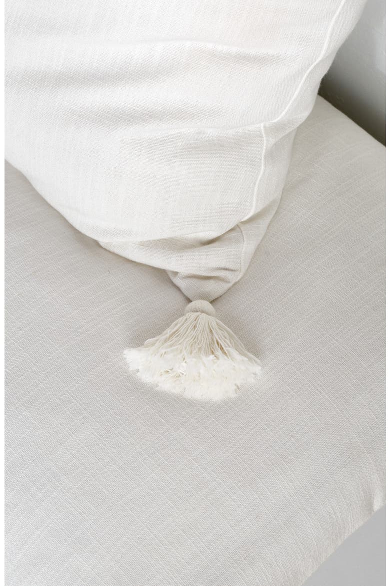 Tassel Euro Sham, Alternate, color, WHITE