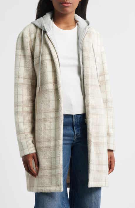 Thread & Supply Plaid Coat with Bib Hoodie