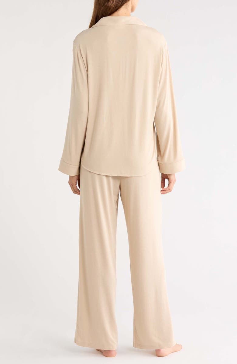 Lacoste Loungewear Two-Piece Pajama Set, Alternate, color, Lionne