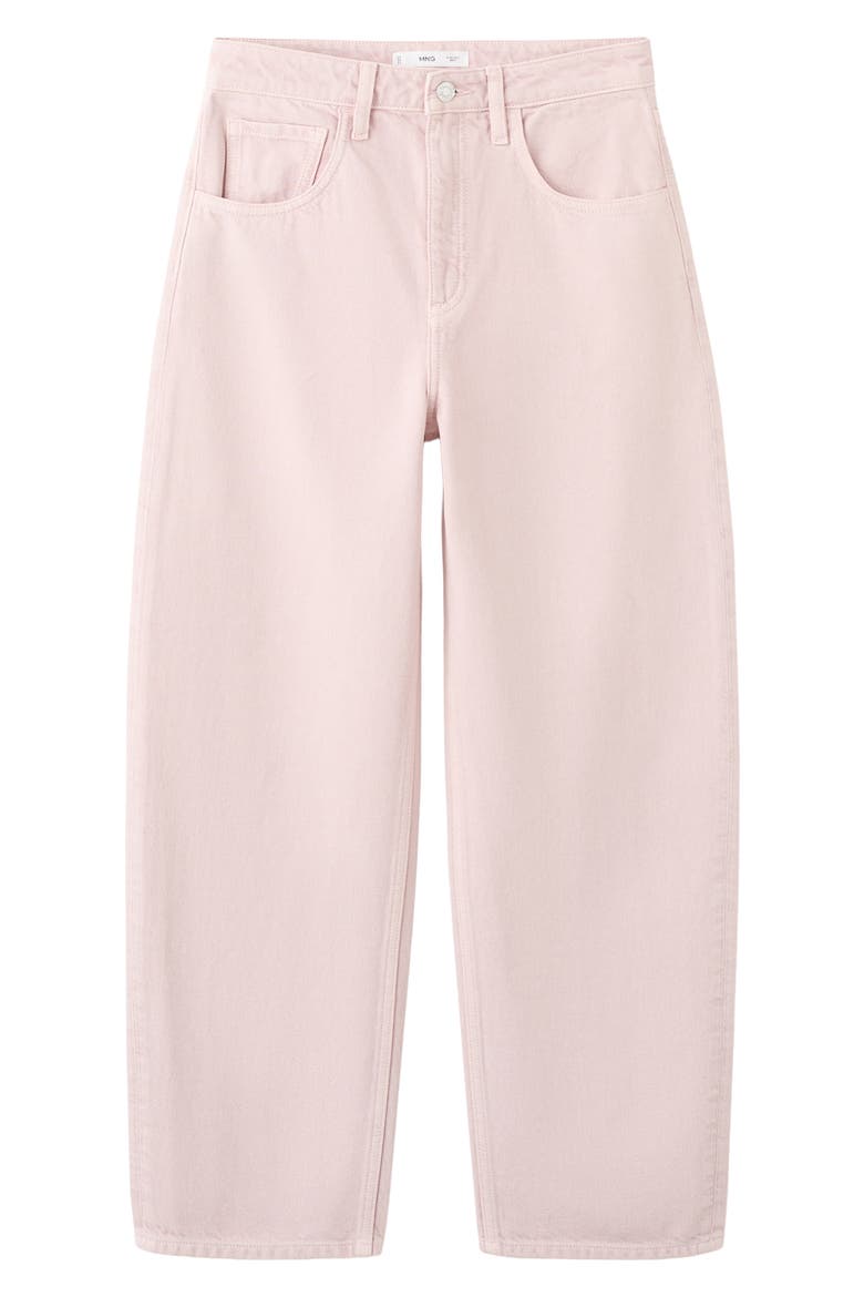 High Waist Barrel Jeans, Alternate, color, PINK