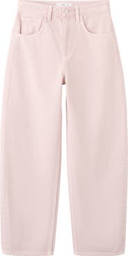MANGO High Waist Barrel Jeans