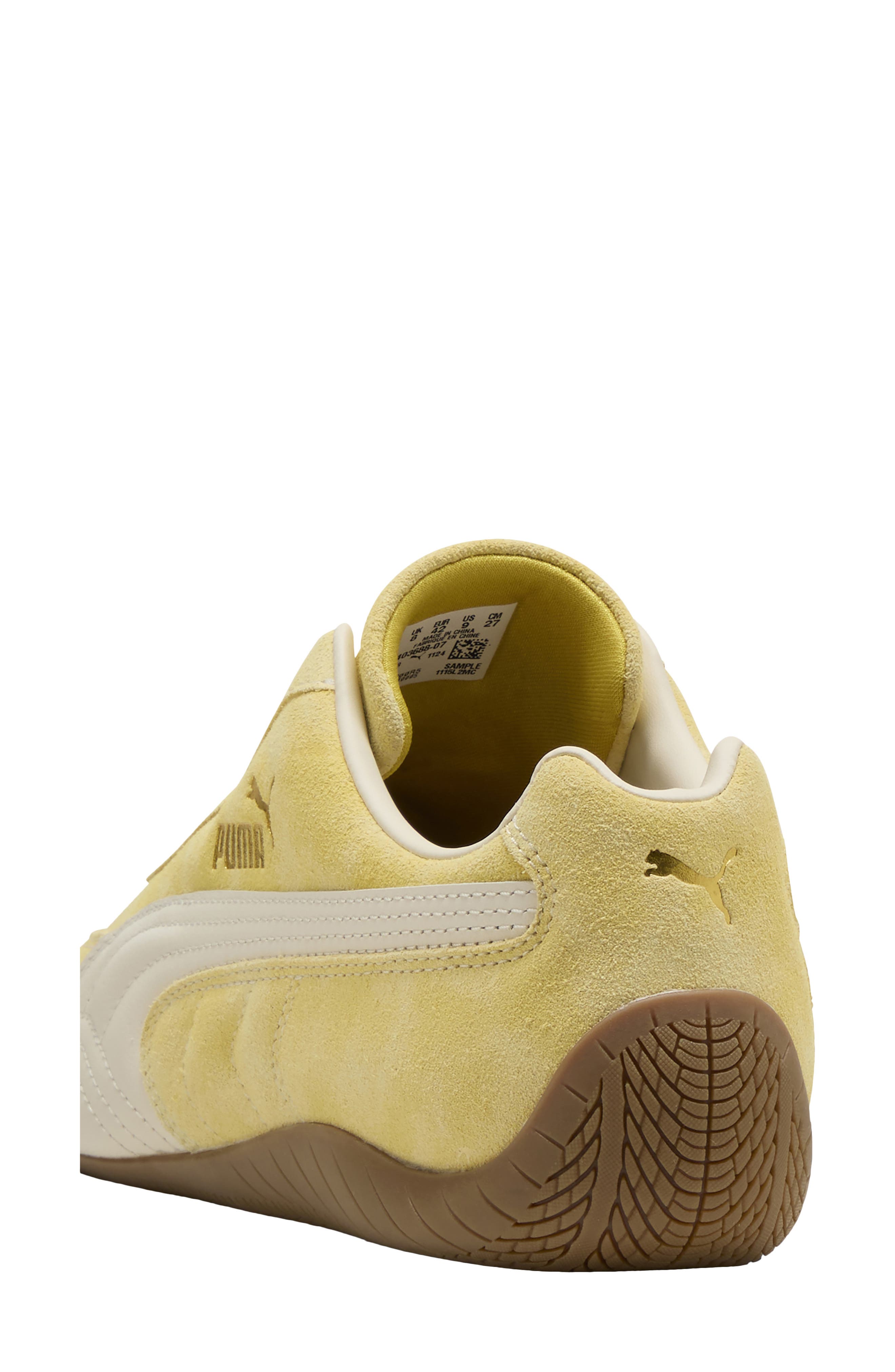 PUMA Speedcat Faded Sneaker, Alternate, color, Dazzling Yellow/ Pale Lemon
