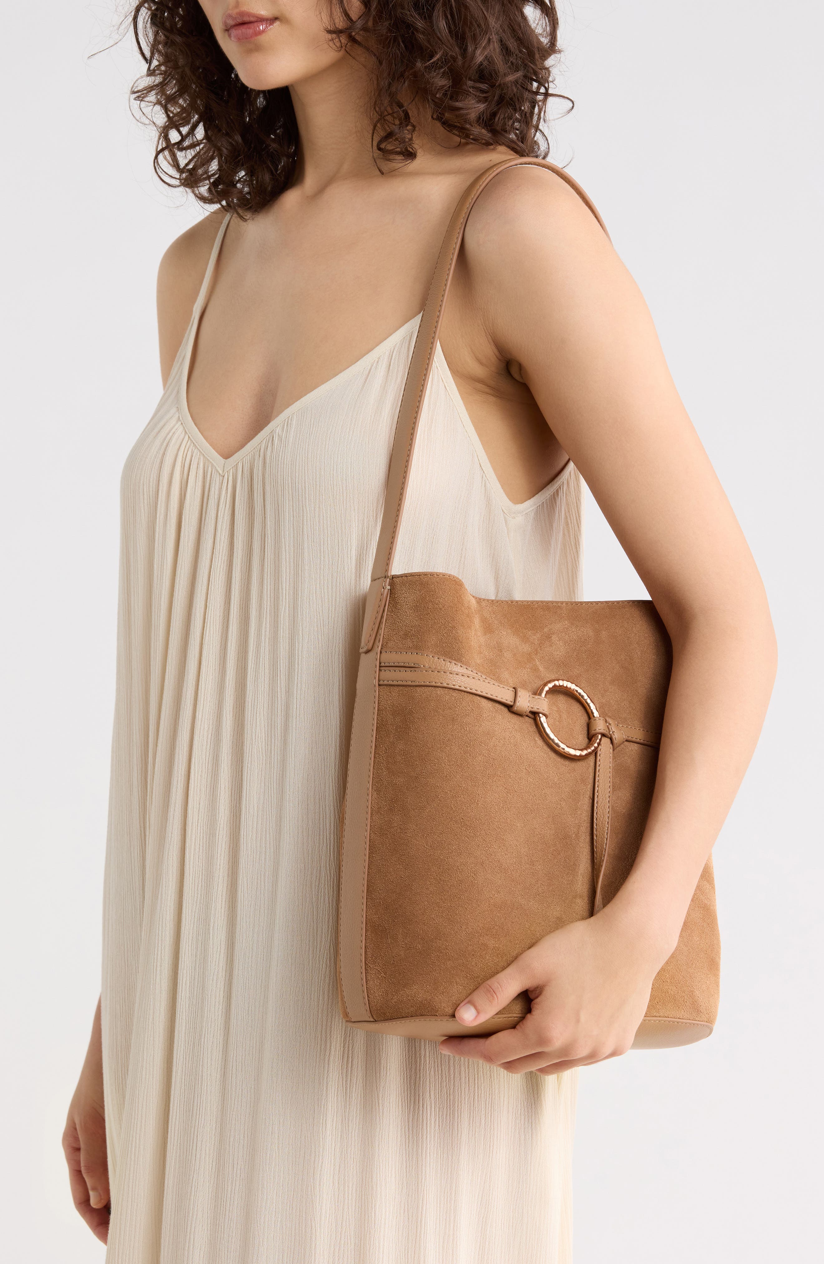 Sam Edelman Bexy Shoulder Bag, Alternate, color, Tan