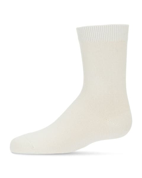 Kid's Basic Soft Rayon Crew Socks (Toddler, Little Kid & Big Kid)