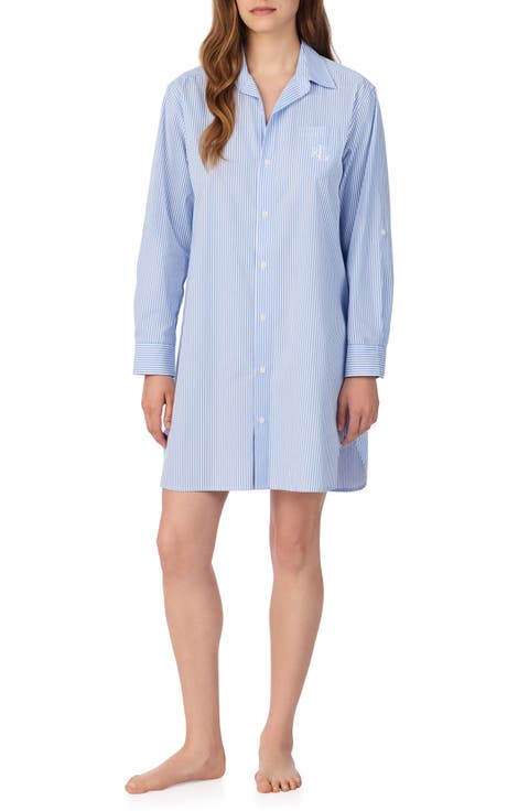 Print Cotton Sleepshirt