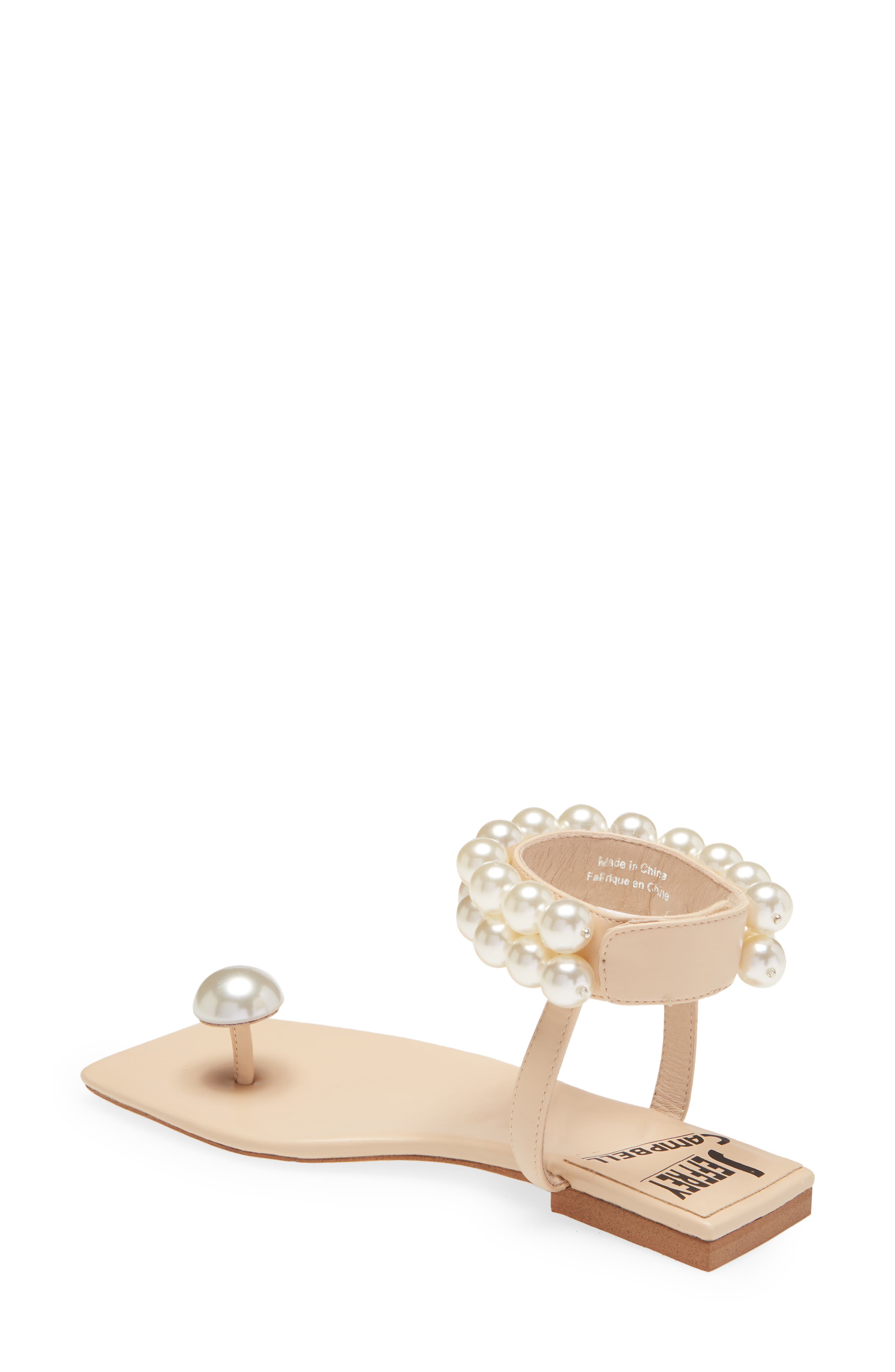 Chateau Embellished Ankle Strap Sandal, Alternate, color, NATURAL