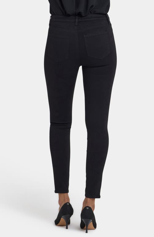 Nydj Ami Twist Seam High Waist Skinny Jeans In Black