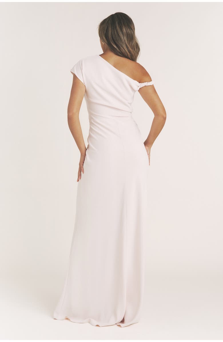 Six Stories Robyn Asymmetrical Twist Maxi Dress, Alternate, color, Pale Pink