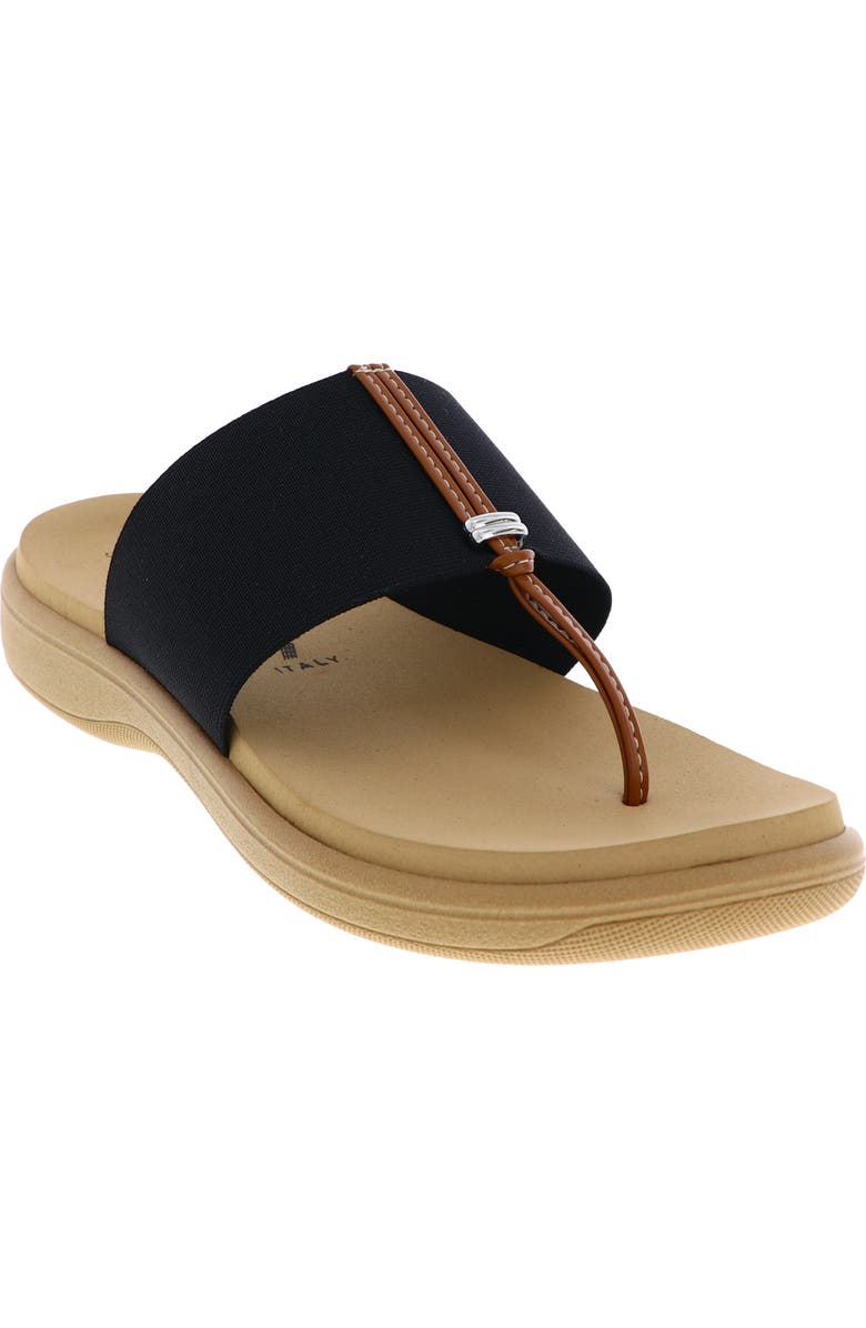 ITALIAN SHOEMAKERS Jahzara Elastic Strap Sandal, Main, color, Black