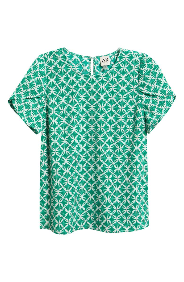AK ANNE KLEIN Print Tulip Sleeve Top, Alternate, color, 