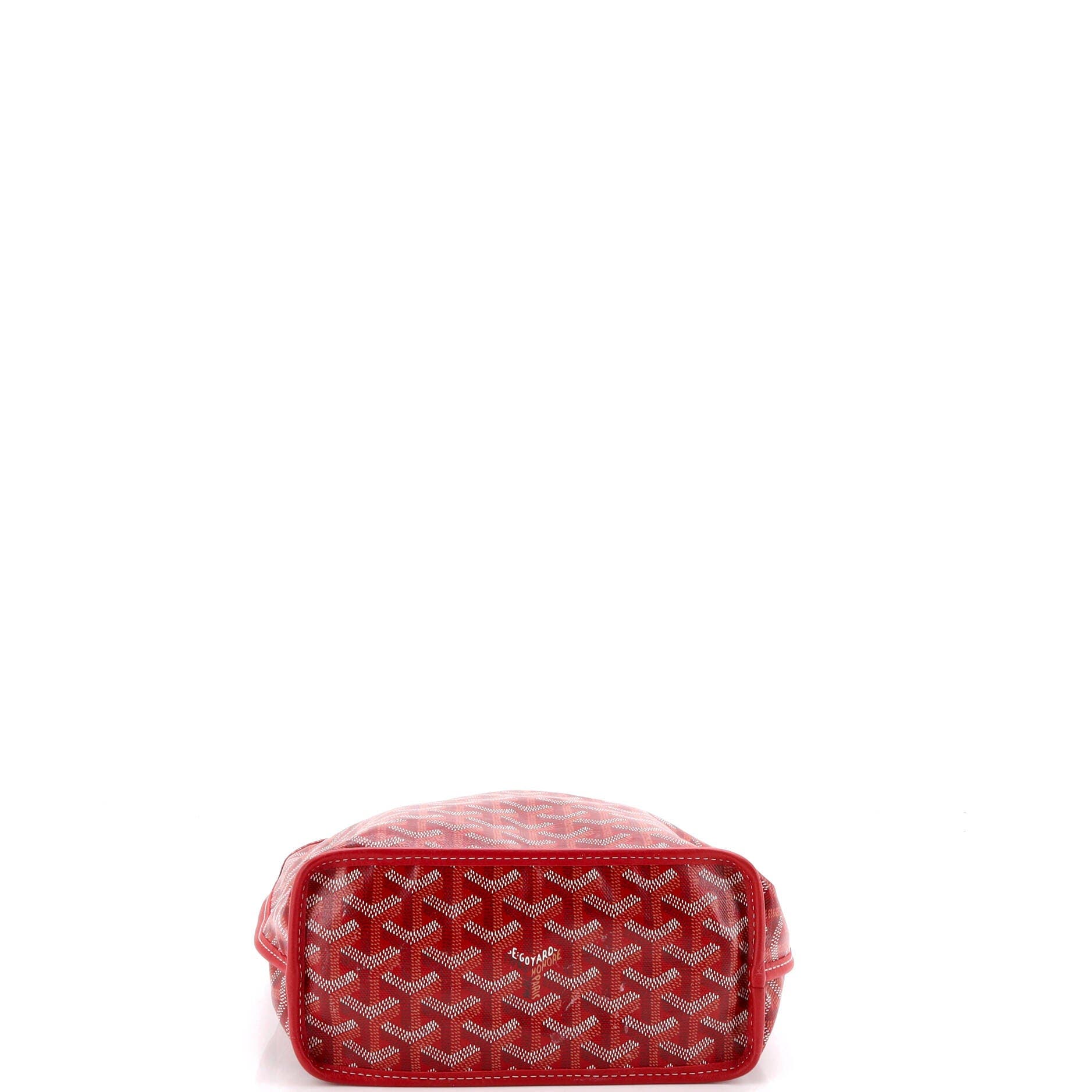 Pre-Owned Goyard Anjou Reversible Tote Coated Canvas Mini, Alternate, color, Red