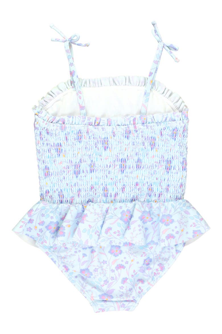 Kids' Fairytale Peplum One-Piece Swimsuit, Alternate, color, BLUE