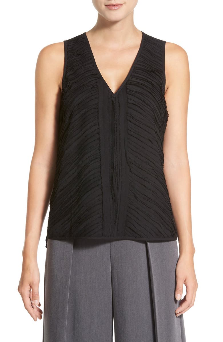 Chelsea28 Chiffon Raw Edge Layer Tank, Main, color, 