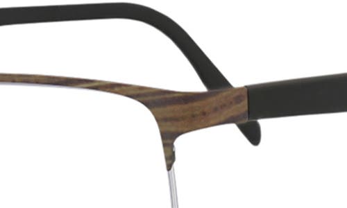 Maui Jim Core Optical 55mm Square Semi Rimless Reading Glasses In Black