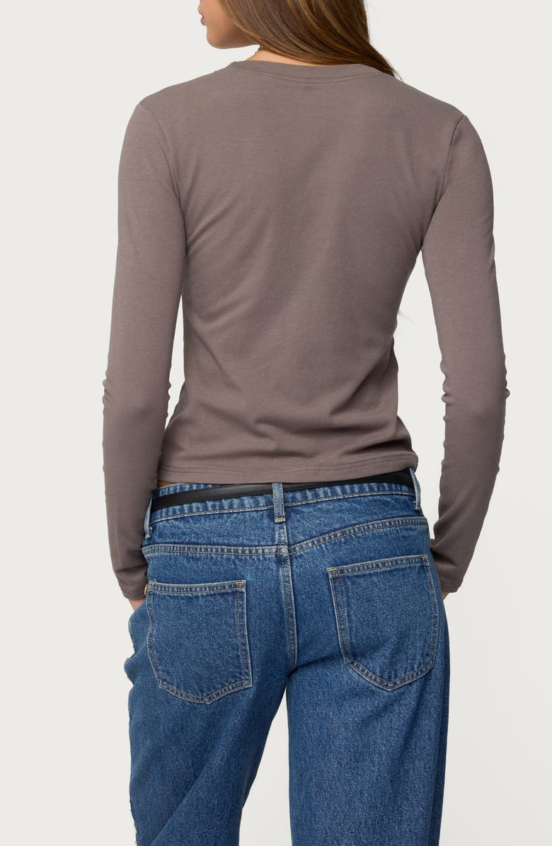 EDIKTED Kiyan Long Sleeve T-Shirt, Alternate, color, 