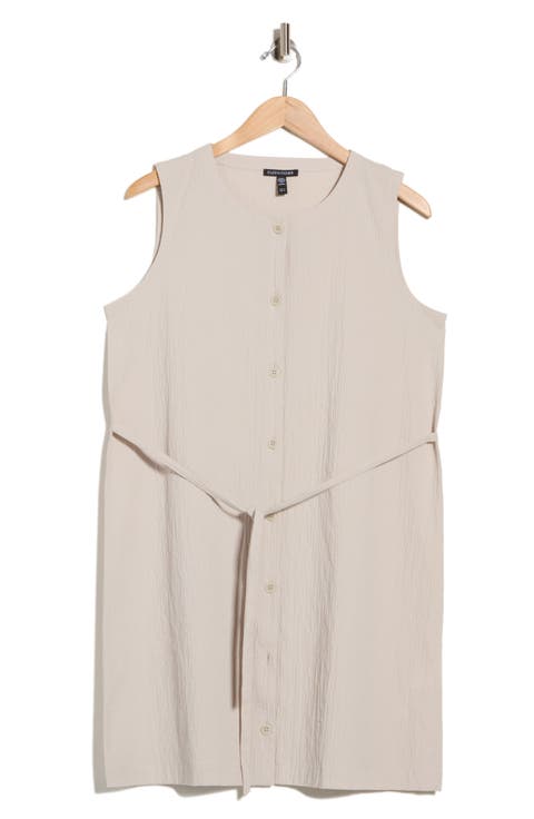 Longline Stretch Organic Cotton Vest