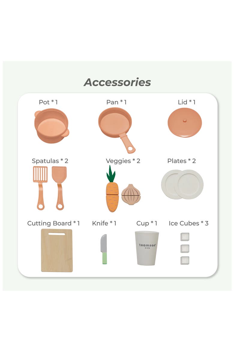 Little Chef St. Louis Play Kitchen & Accessories, Alternate, color, GREEN