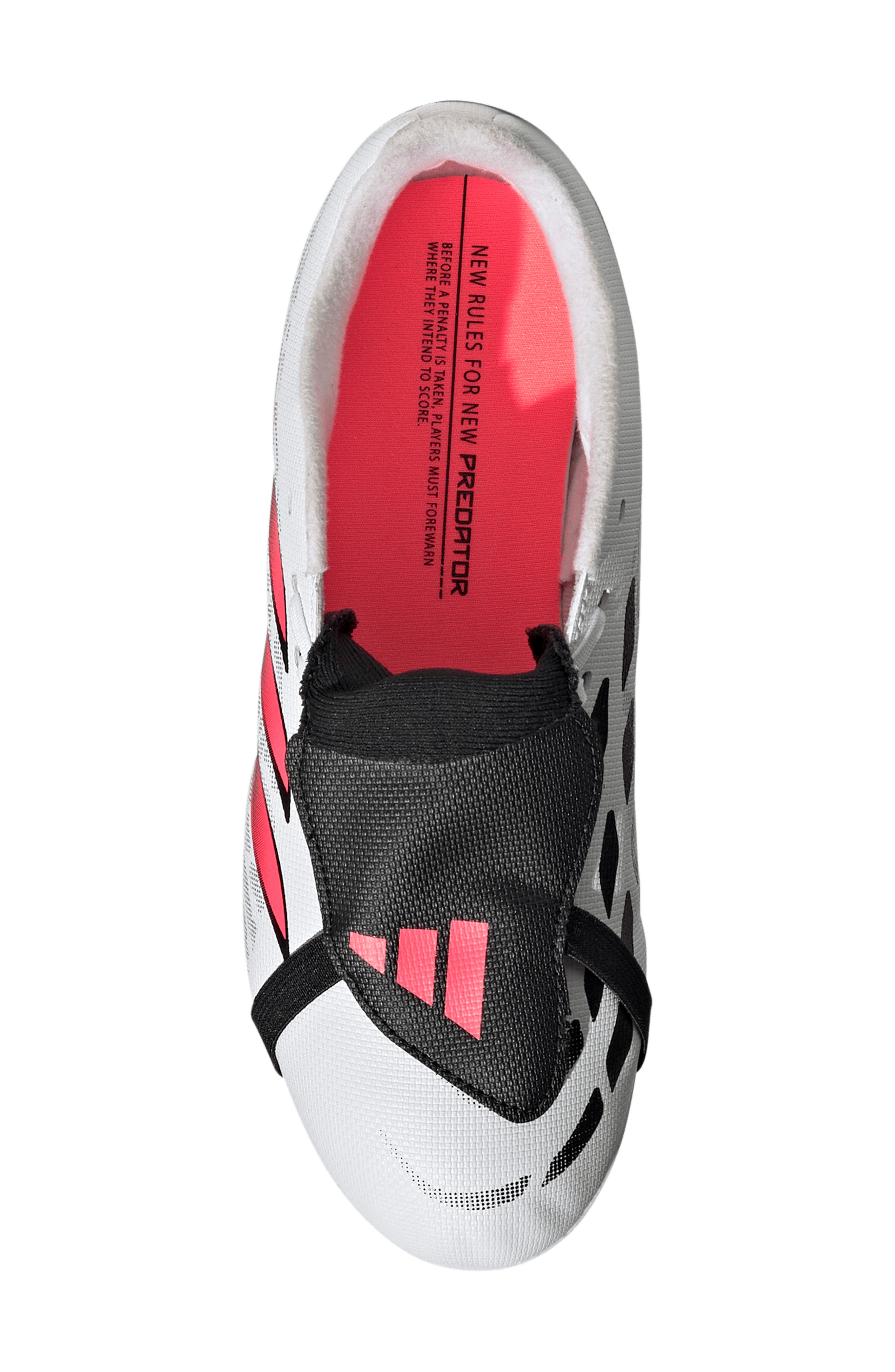 Kids' Predator Club Soccer Cleat, Alternate, color, WHITE/ TURBO/ BLACK 3